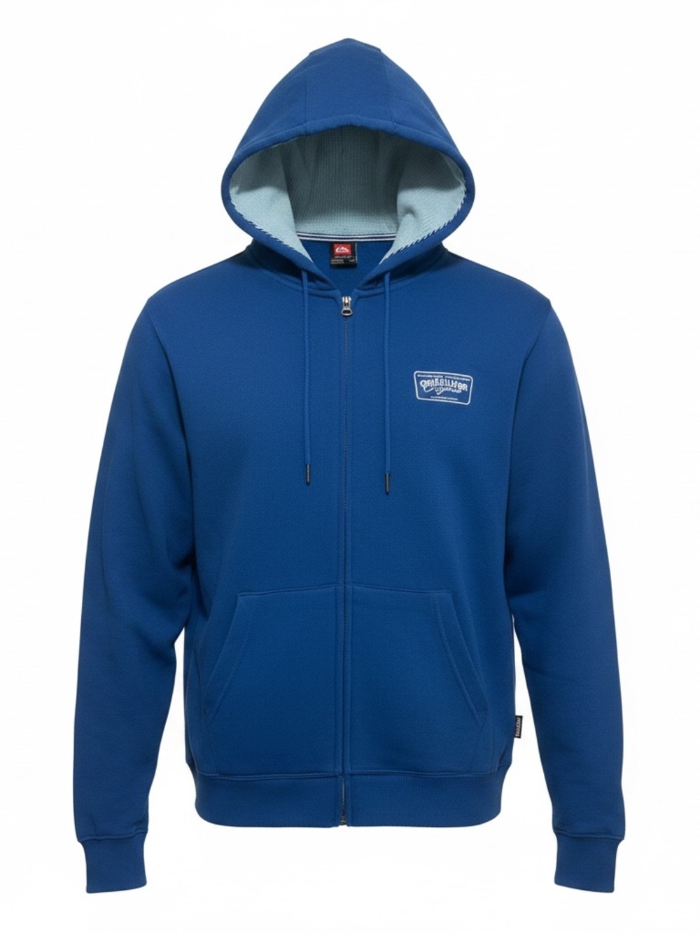 Quiksilver Men's Royal Blue Full-Zip Hooded Windbreaker